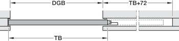 Schiebetürbeschlag, Hawa Porta 60/100 HMD Acoustics/Hawa Porta 60/100 HMT Pocket Acoustics, Garnitur